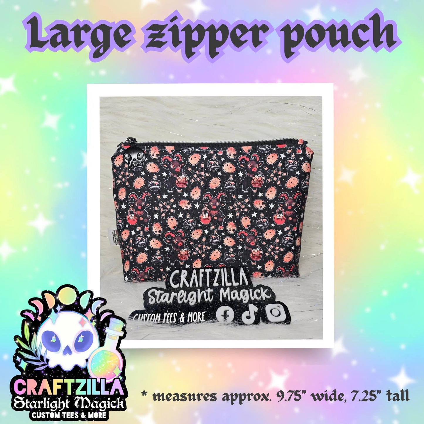 Custom Large Zipper Pouch