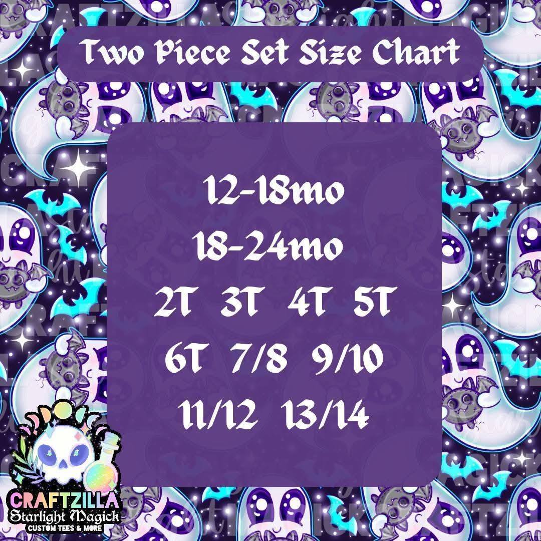 Pastel Bats - Two Piece Set