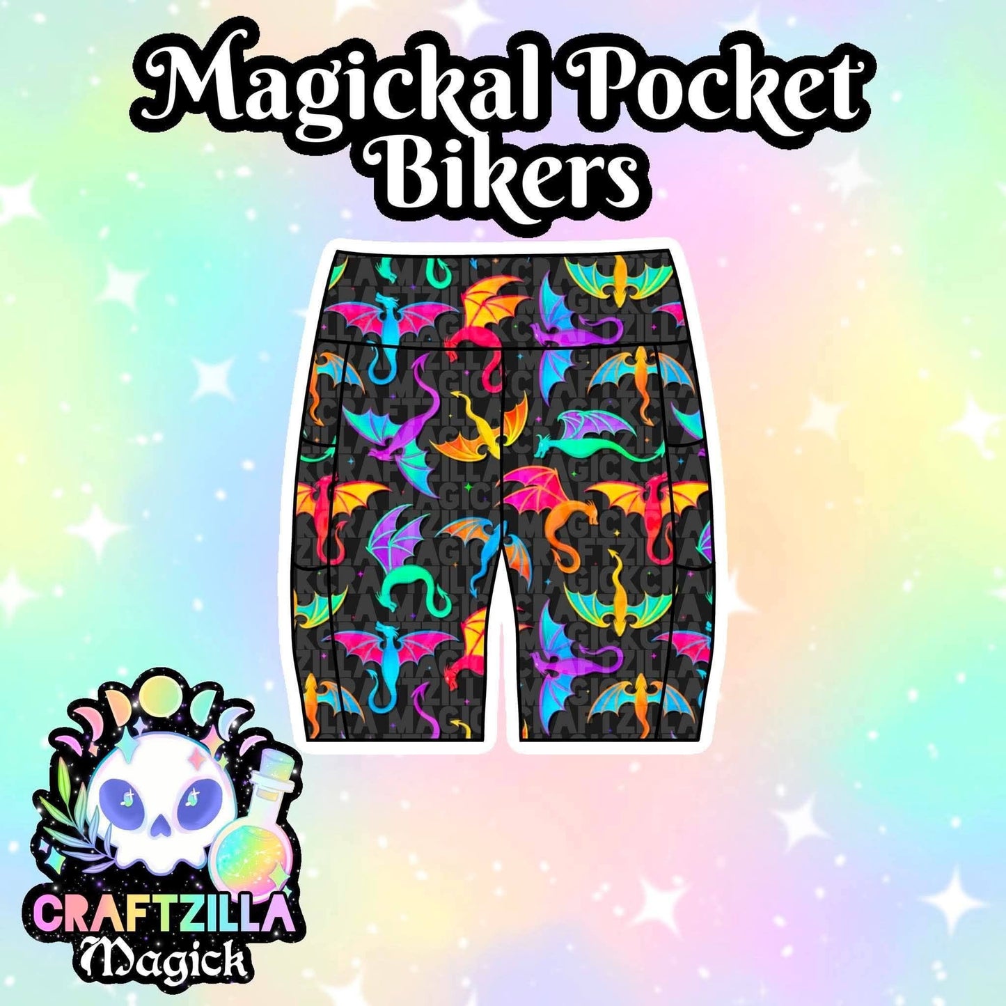 Rainbow Wyverns Magickal Pocket Bikers *pre-order*