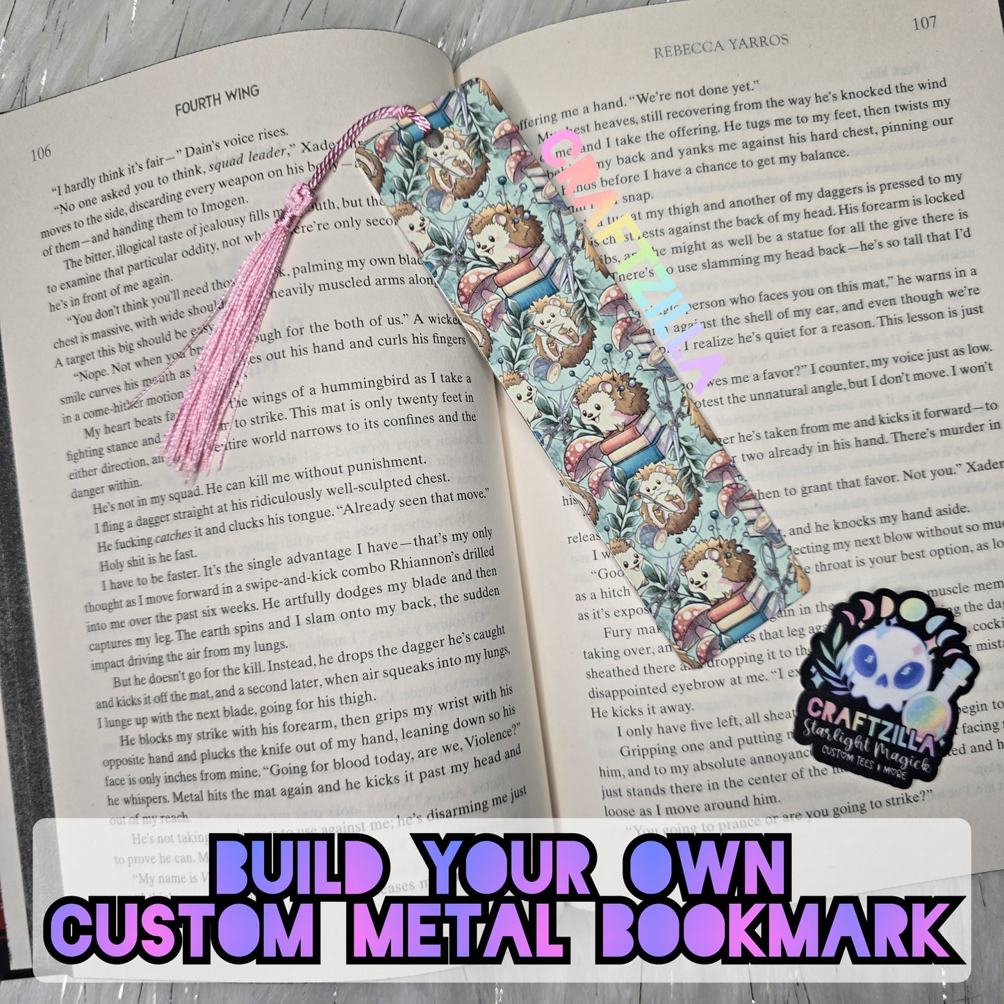Custom metal bookmark