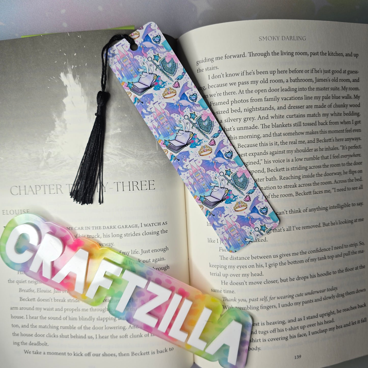 Metal Bookmark - Romantasy Castle