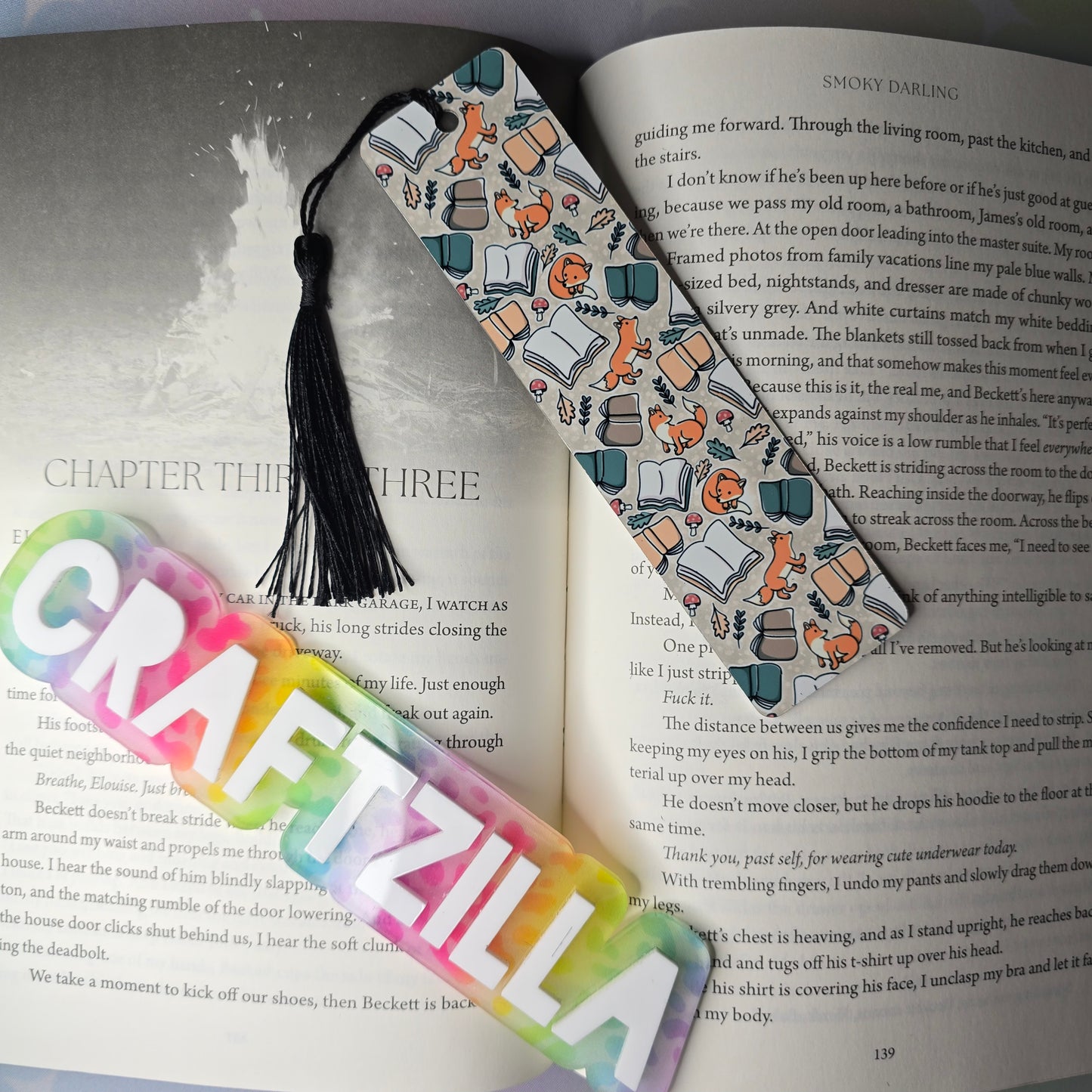 Metal Bookmark - Foxes (SJ Tilly*)