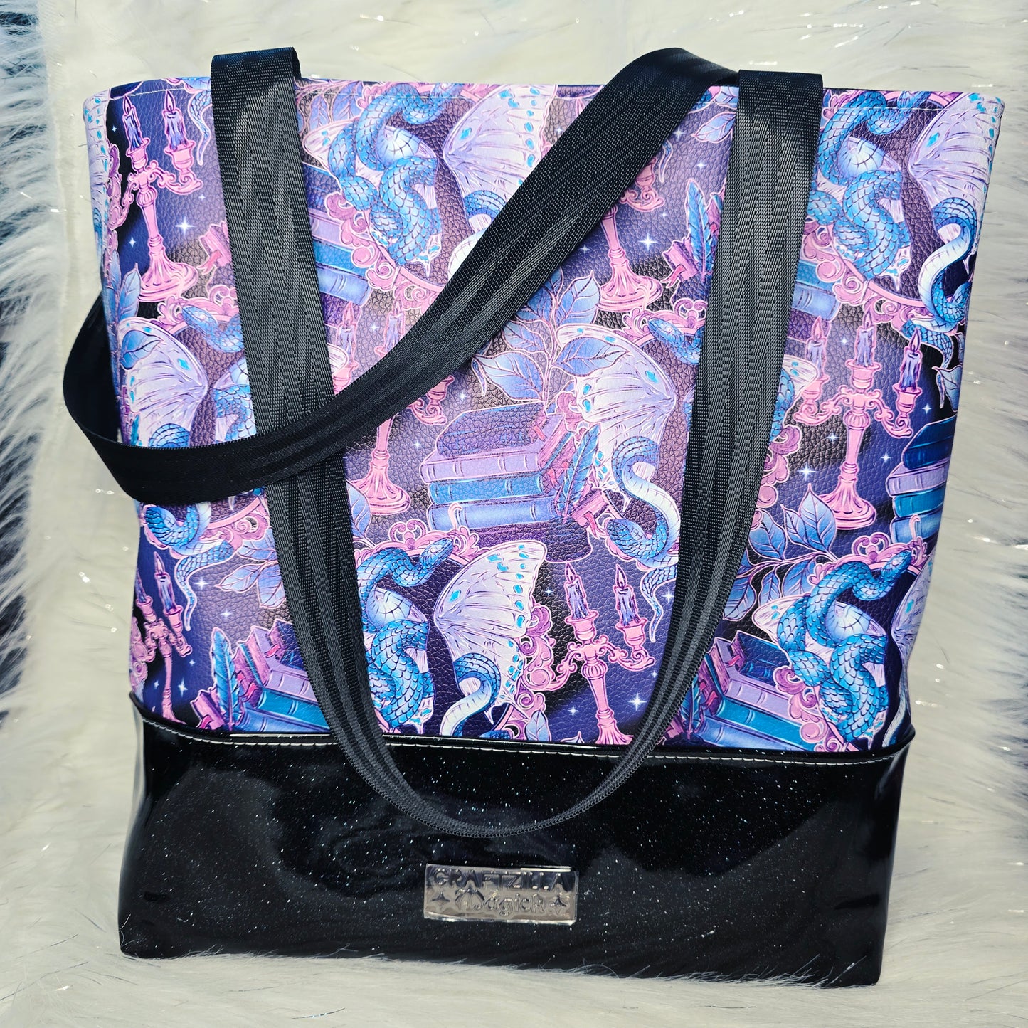 Vinyl Tote Bag - Candlelit Codex