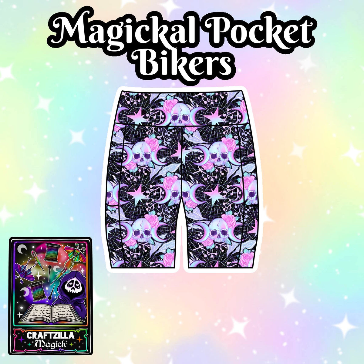Triple Moon Goddess Magickal Pocket Bikers *pre-order* (ships approx 8-10 weeks)