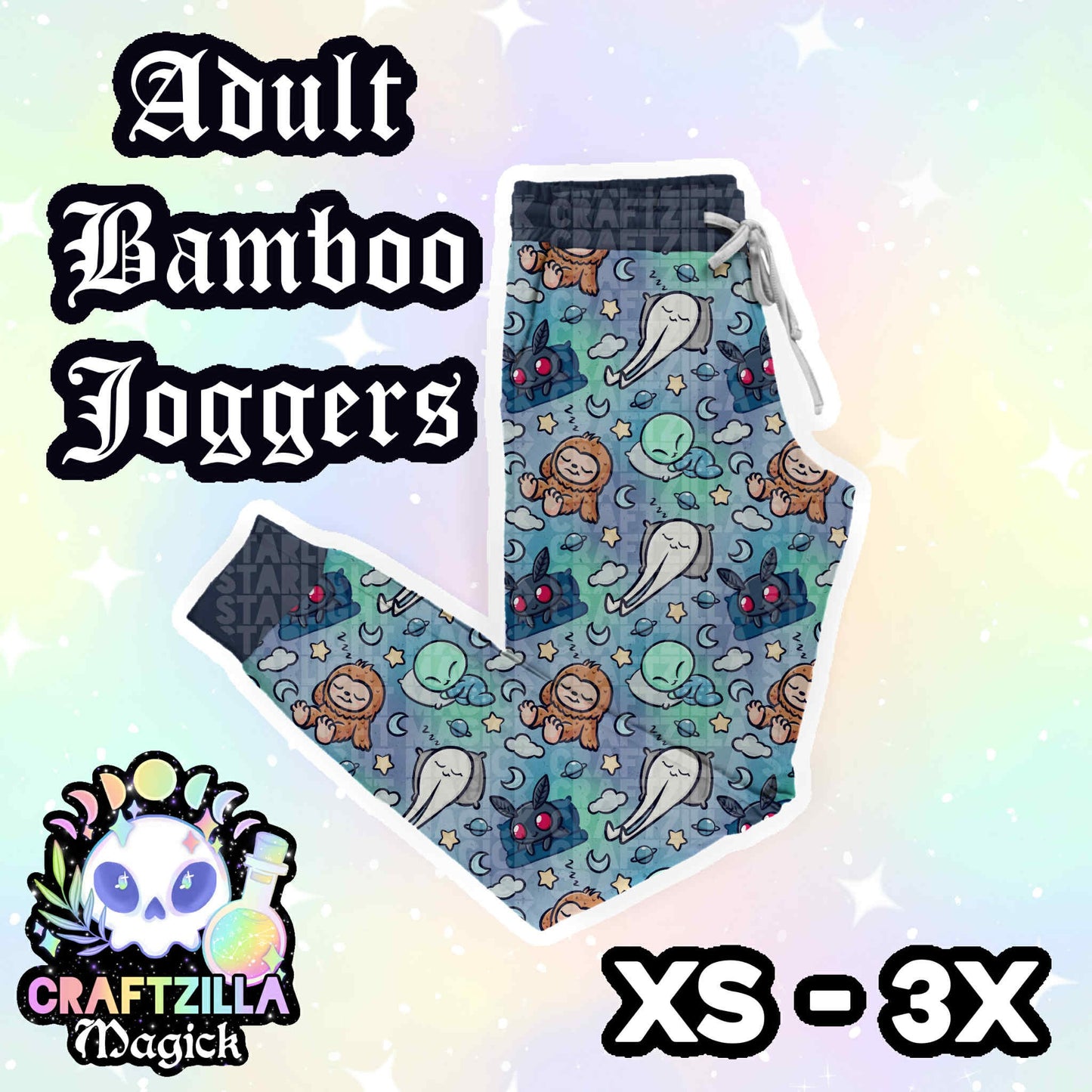 Sleepy Cryptids - Adult Joggers RTS