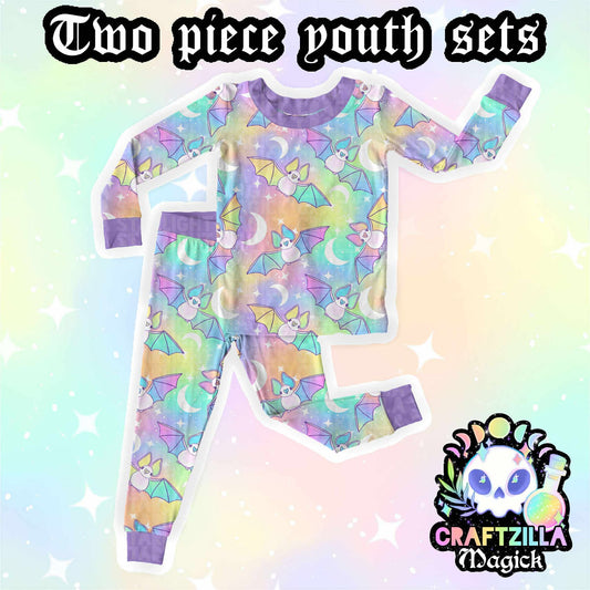 Pastel Bats - Two Piece Set