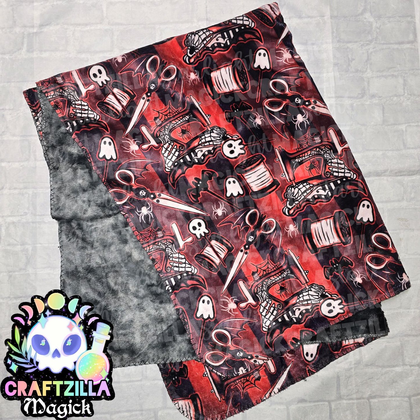 Red Goth Sewing Exclusive Blanket