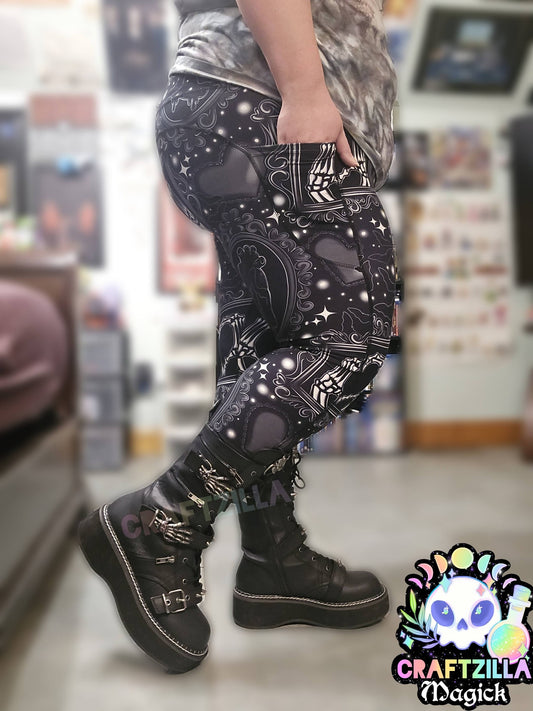 Gothy Vday Magickal Pocket Leggings