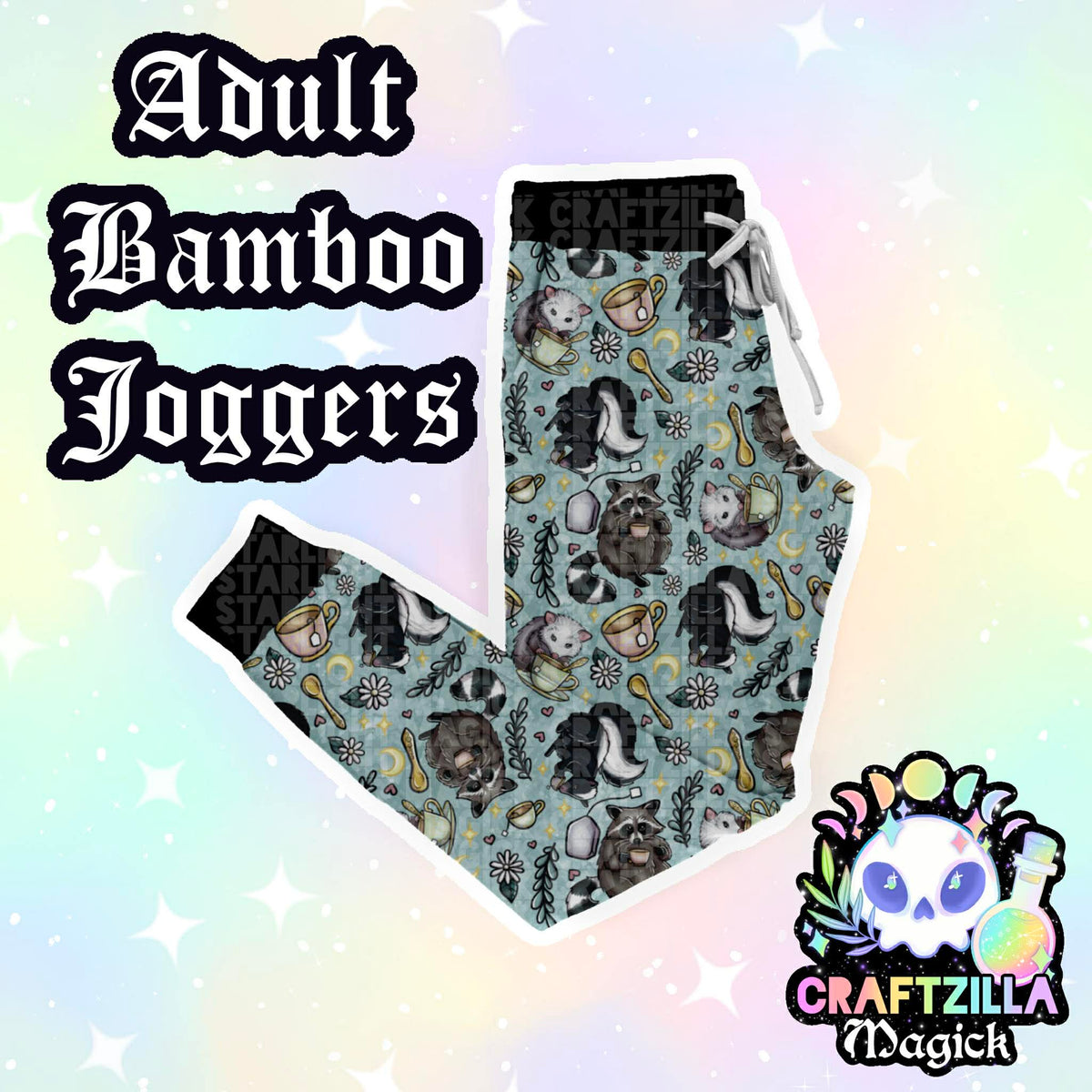 Trashy Teas (mint) - Adult Joggers RTS