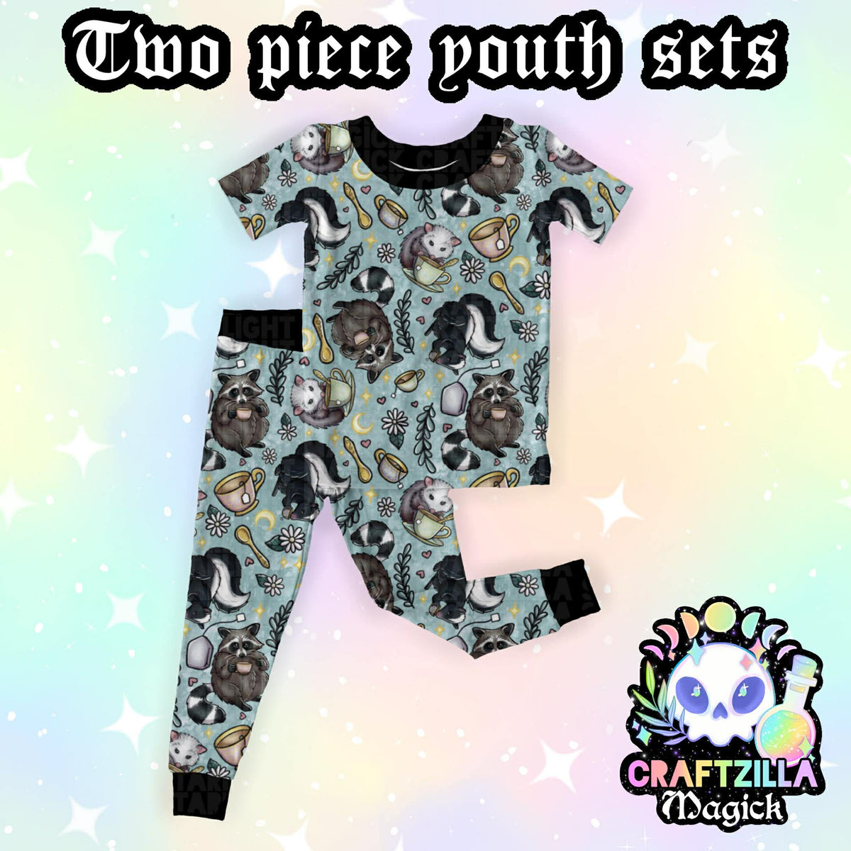 Trashy Teas (mint) - Two Piece Set RTS