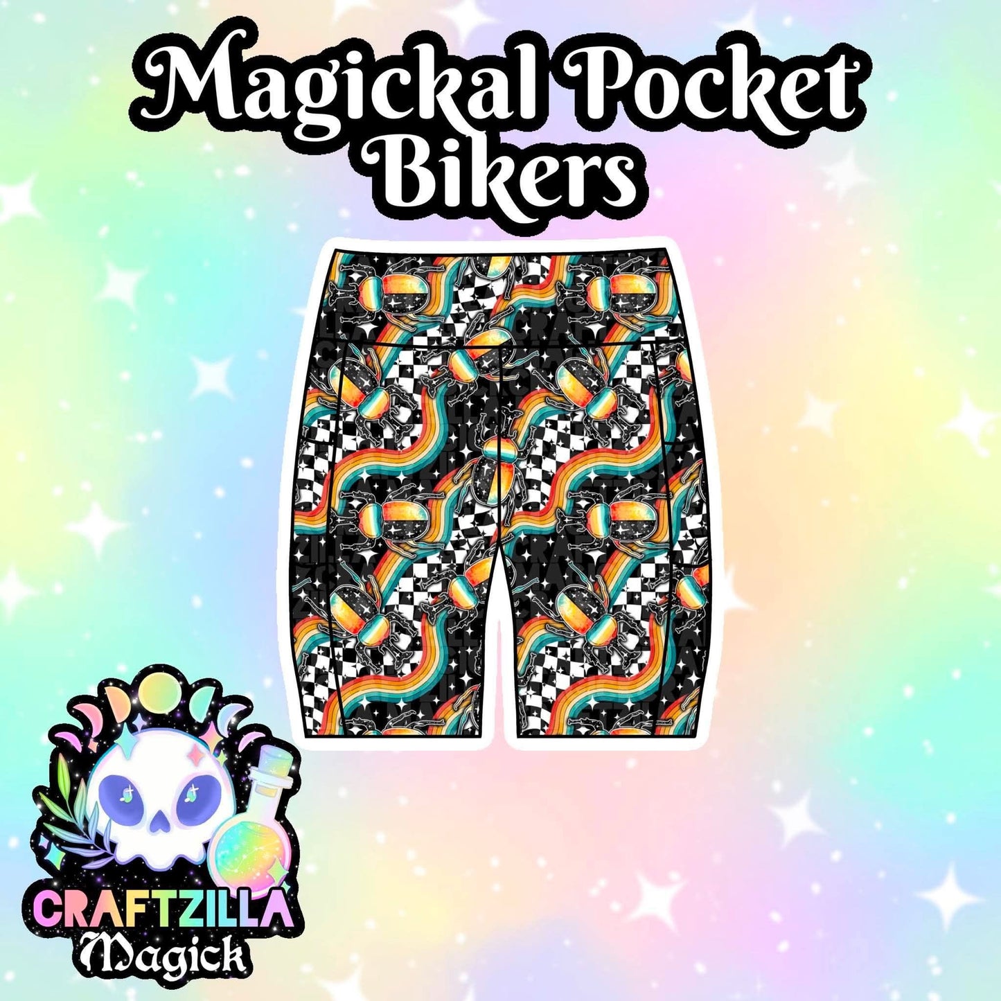 Checkered Bugs Magickal Pocket Bikers *pre-order* (ships approx 6-8 weeks)