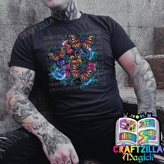 Dark Side of the Bloom Tee (solid black)