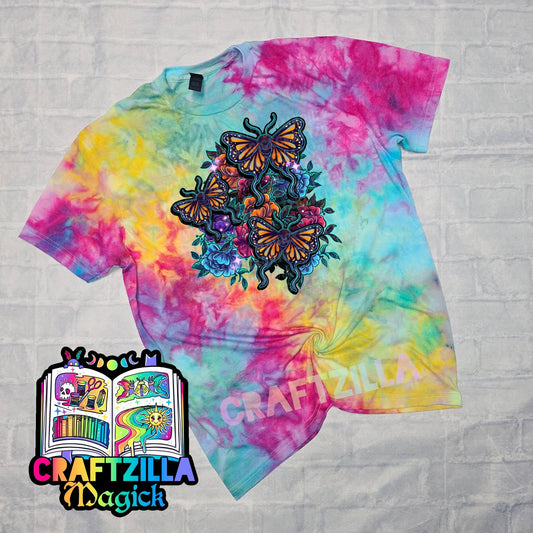 Dark Side of the Bloom Dyed Tee (Summer Sorbet)