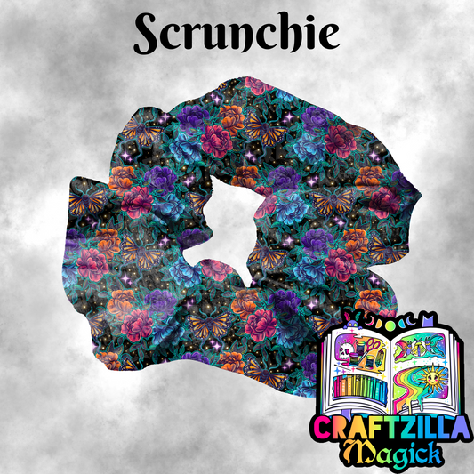 Dark Side of the Bloom scrunchie