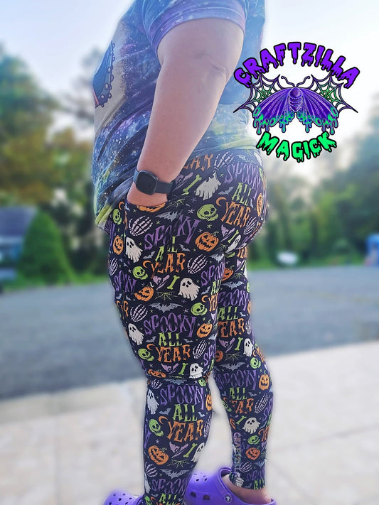 Spooky All Year Long Magickal Pocket Leggings