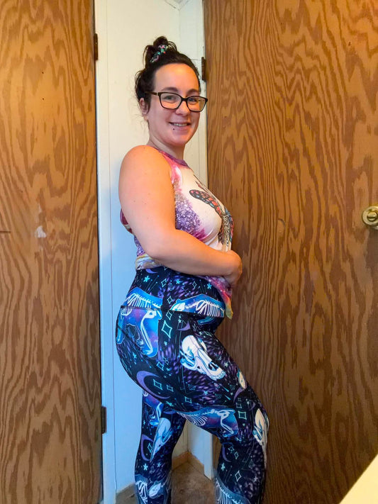 RTS Galaxy Bear Magickal Pocket Leggings