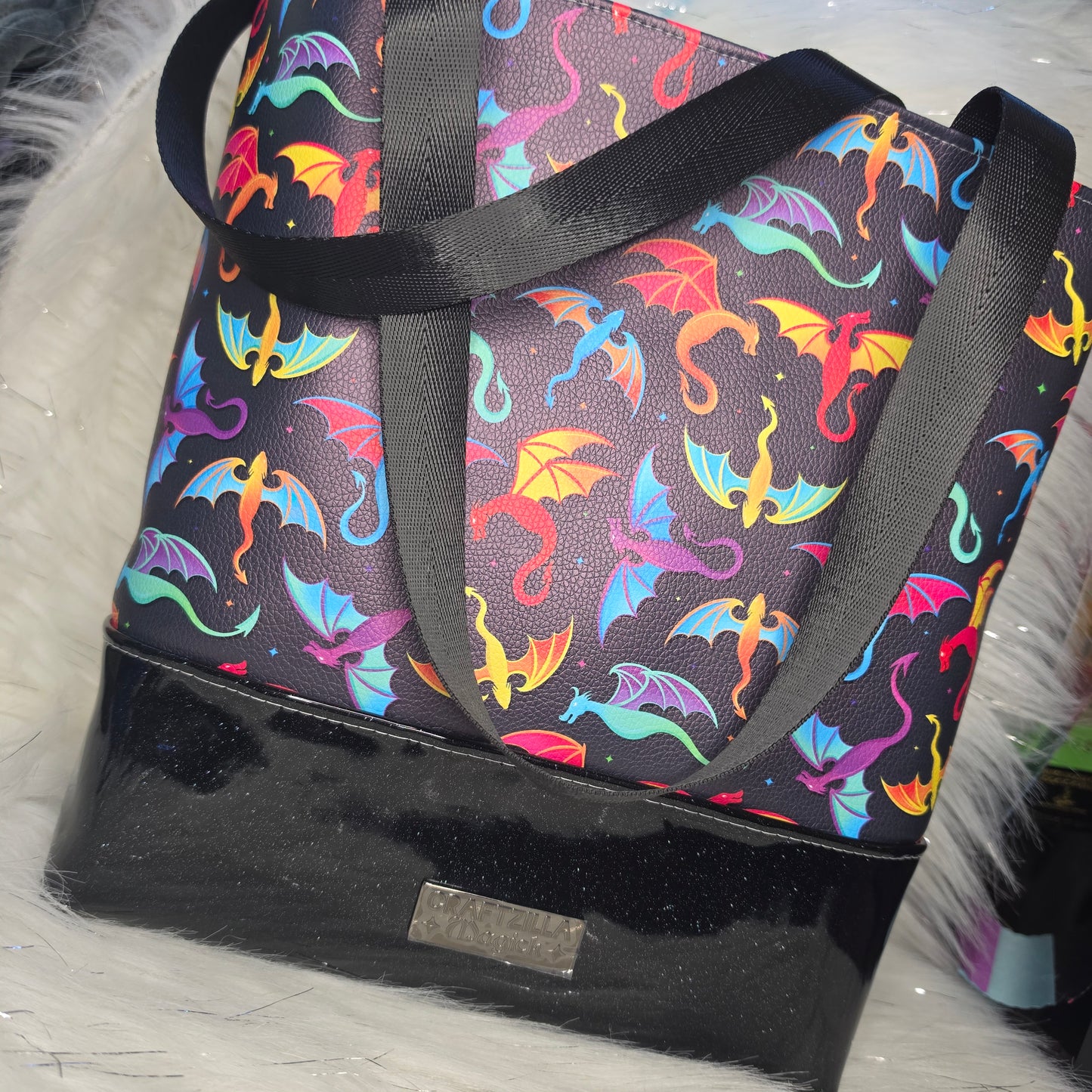 Vinyl Tote Bag - Rainbow Wyverns