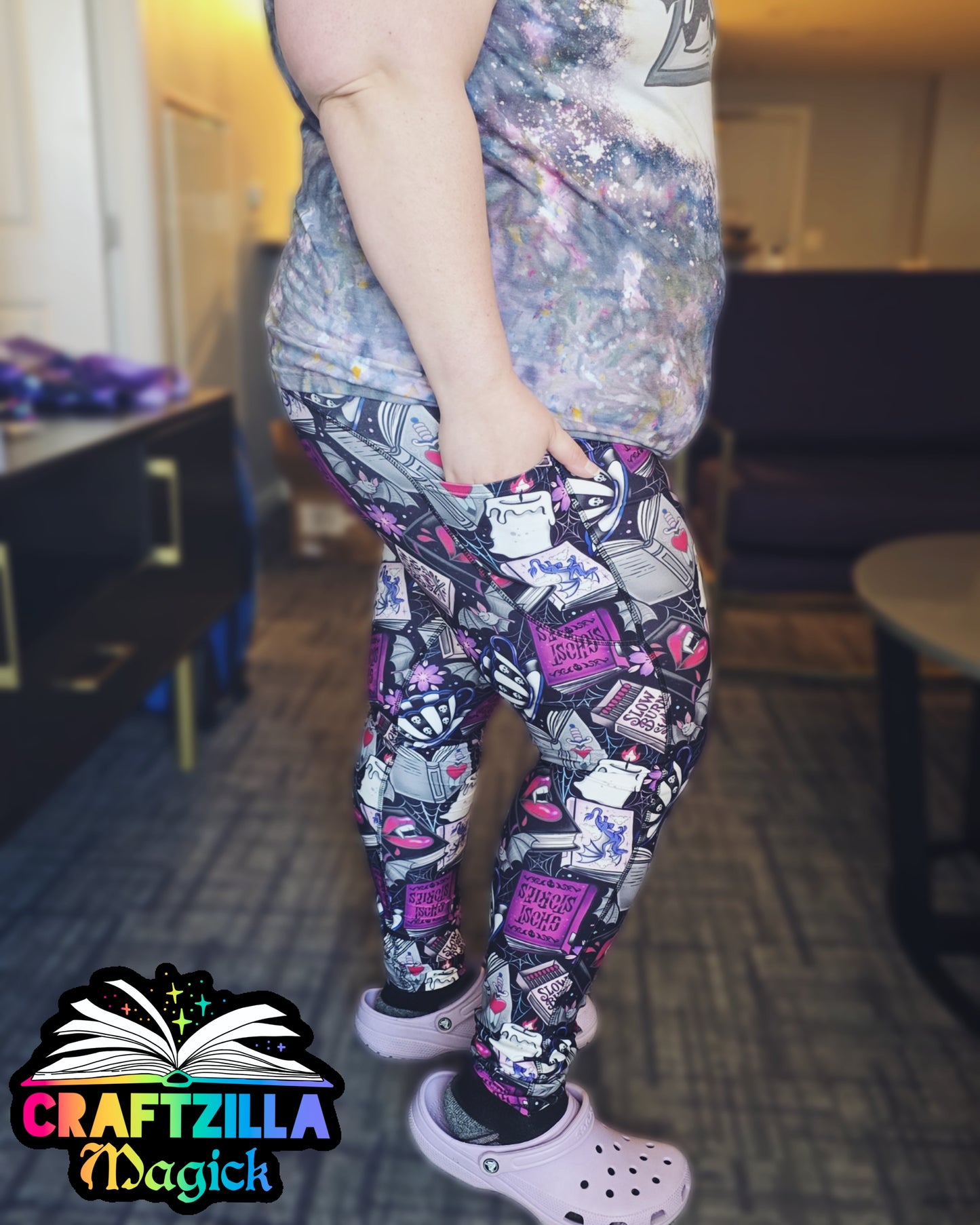 Spooky Stories Magickal Pocket Leggings (RTS)