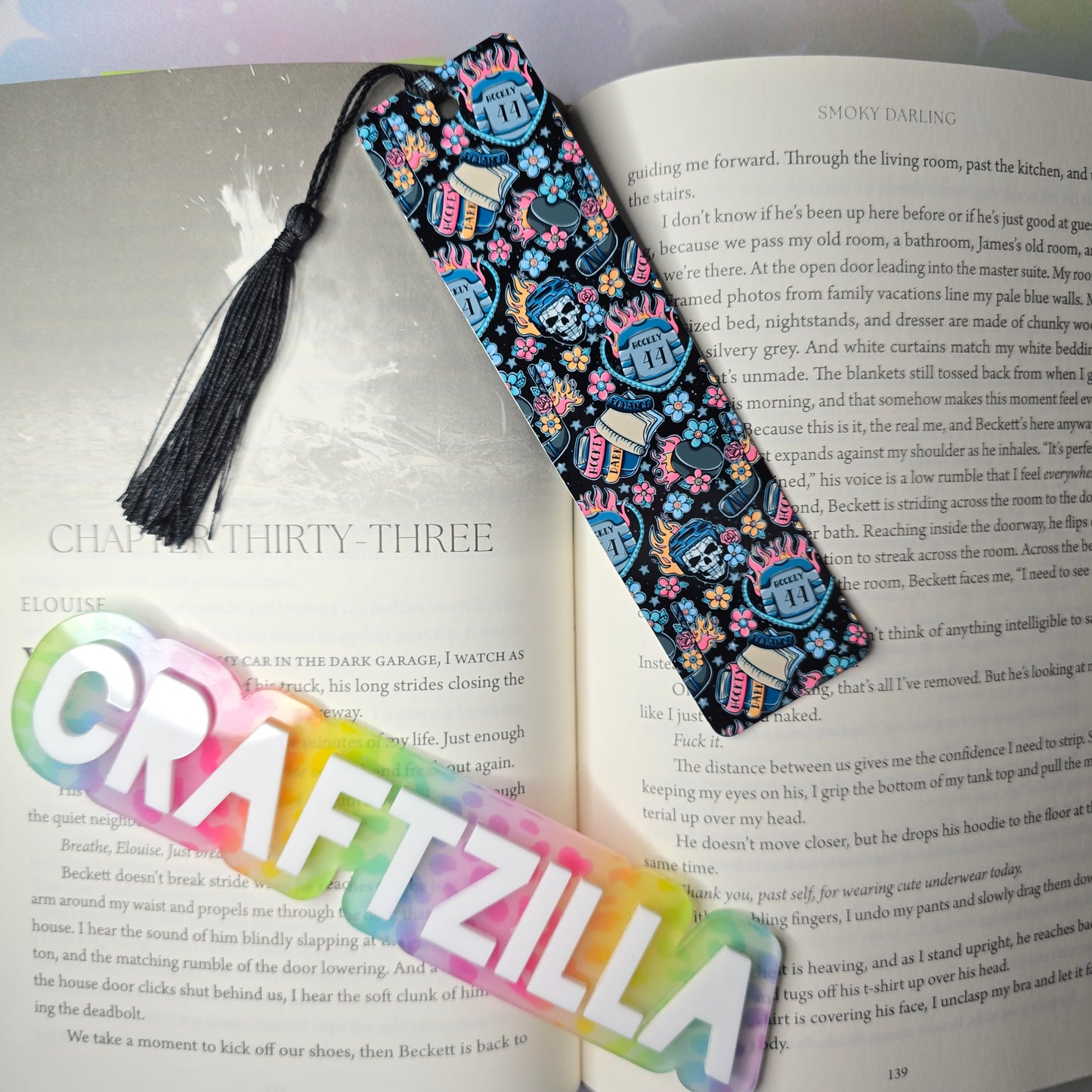 Metal Bookmark - Hockey Romance