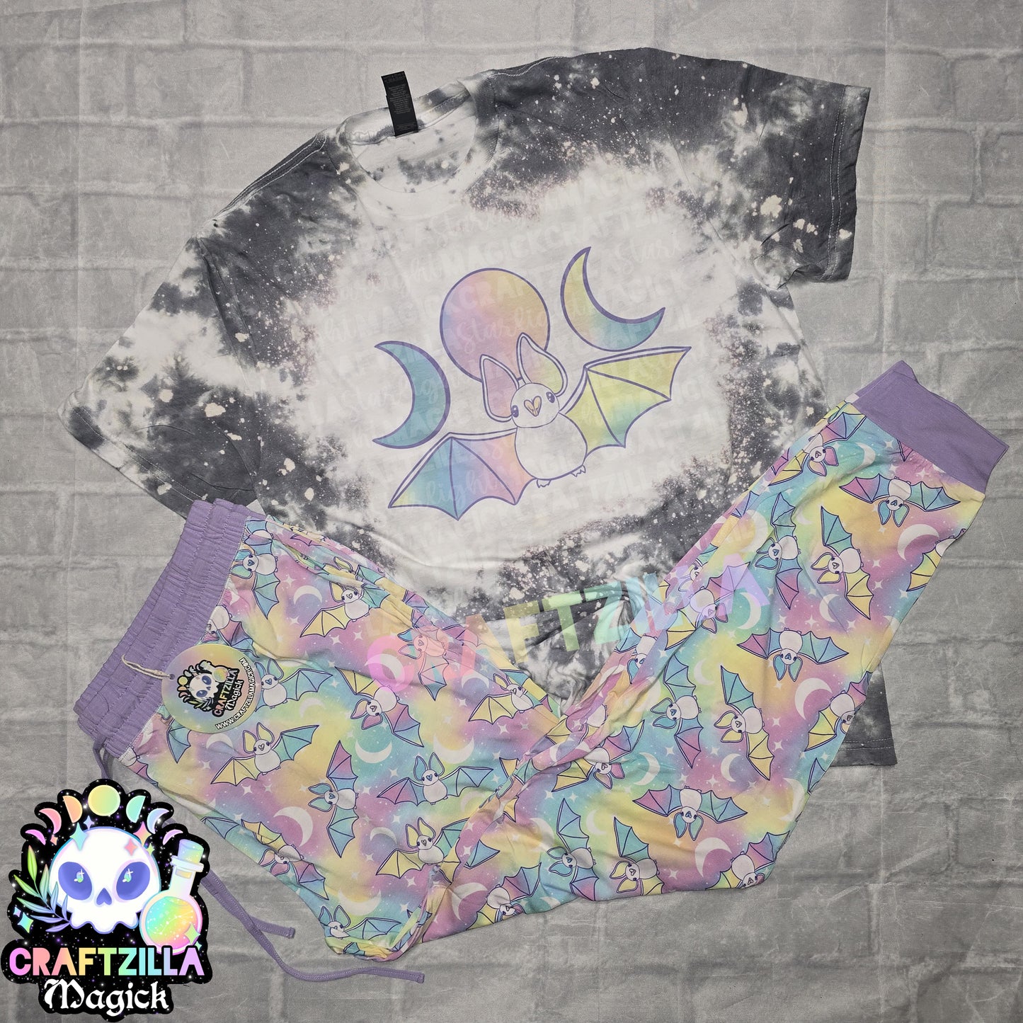 RTS Pastel Bats - Adult Joggers