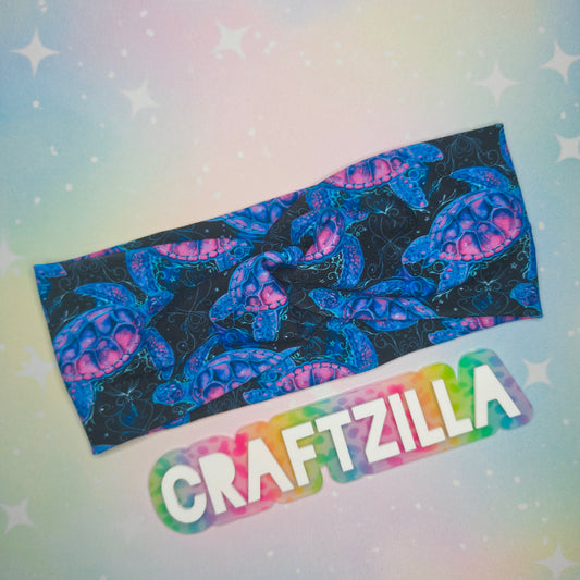 Twist Headband - sea turtle