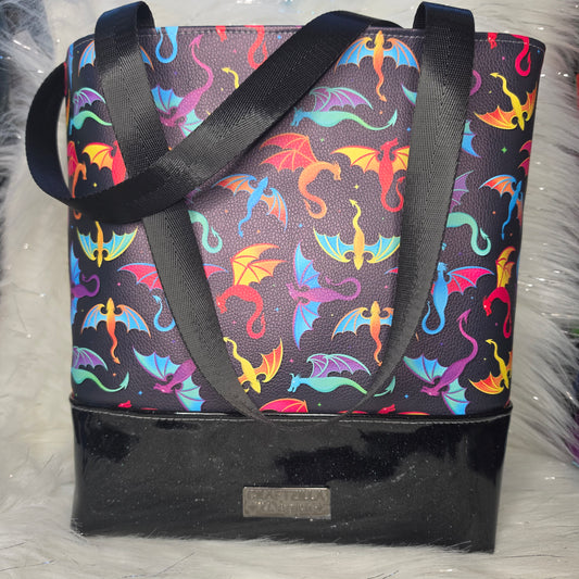 Vinyl Tote Bag - Rainbow Wyverns