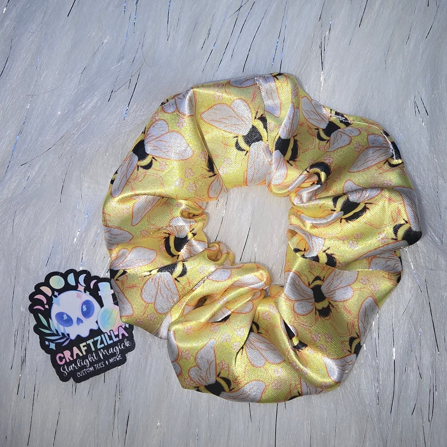 Custom SATIN Jumbo Scrunchie