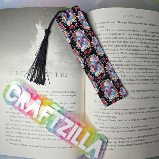 Metal Bookmark - Dragon Window