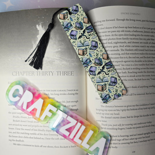 Metal Bookmark - Dragon Books