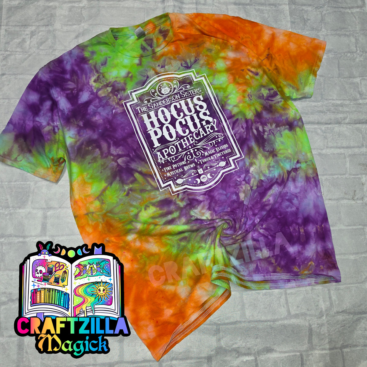 XL dyed apothecary tee RTS