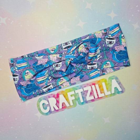 Twist Headband - Ghosty Reader (purple)