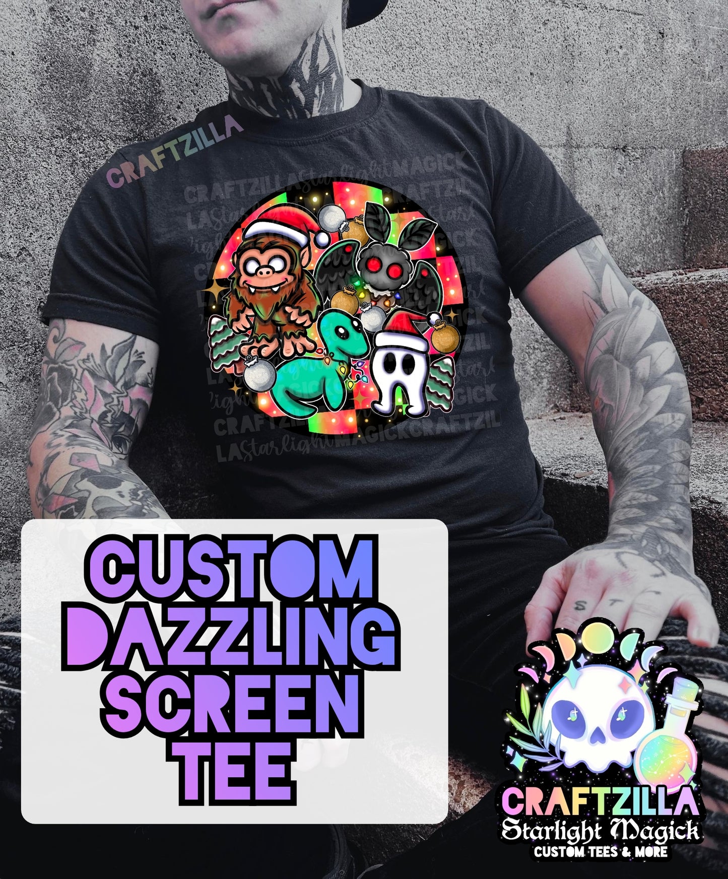 Custom Dazzling Screen Tee